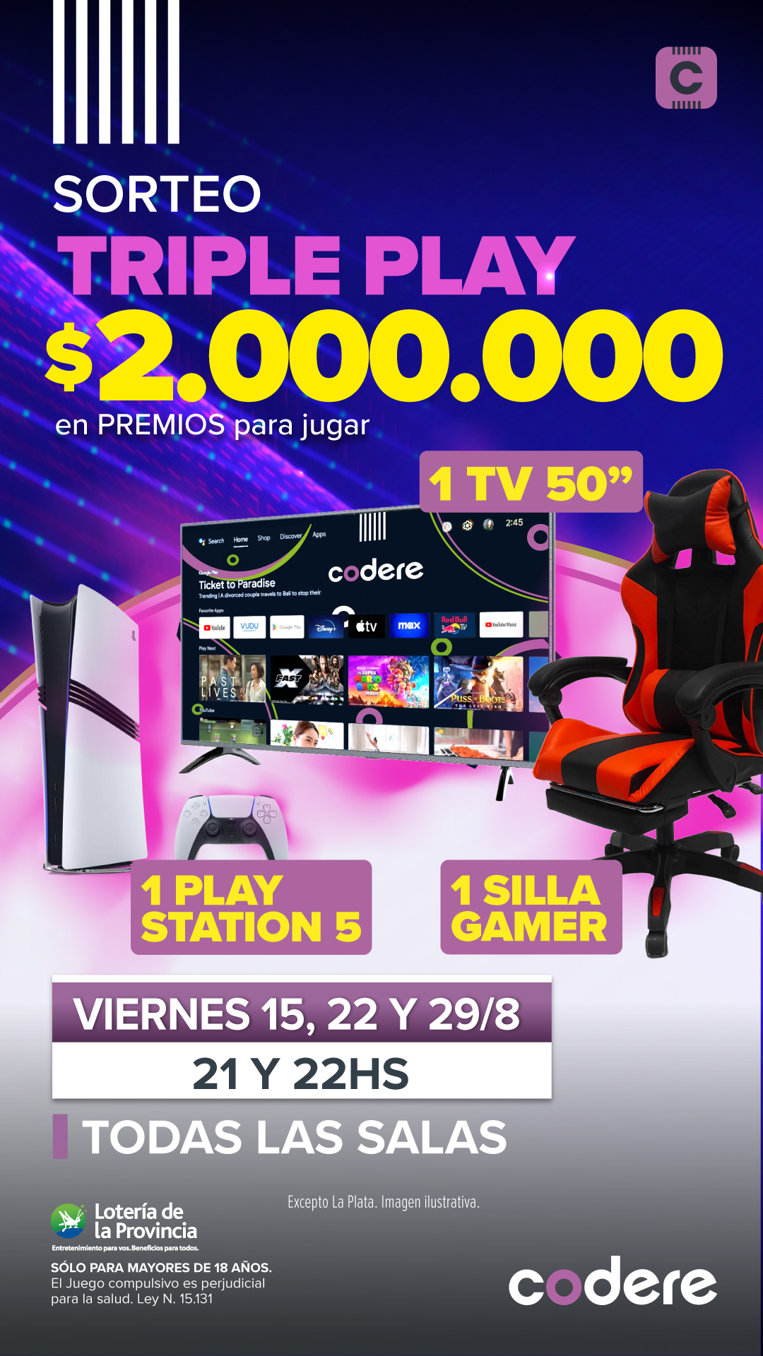 Sorteo Triple Play